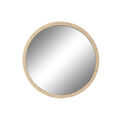 Espelho de Parede Home Esprit Preto Natural Corda Abeto Mediterrâneo 80 X 3,5 X 80 cm