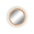 Espelho de Parede Home Esprit Branco Castanho Natural Abeto Mediterrâneo 65 X 6 X 65 cm