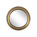 Espelho de Parede Home Esprit Preto Dourado Resina Romântico 64 X 5 X 64 cm