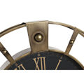 Relógio de Parede Home Esprit Preto Dourado Ferro Vintage 60 X 8 X 60 cm