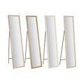 Espelho de Chão Home Esprit Branco Castanho Bege Cinzento 35,5 X 40 X 155 cm (4 Unidades)