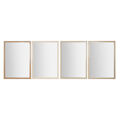 Espelho de Parede Home Esprit Branco Castanho Bege Cinzento Cristal Poliestireno 66 X 2 X 92 cm (4 Unidades)