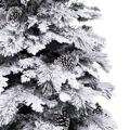 árvore de Natal Branco Verde Pvc Metal Polietileno 210 cm