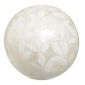 Bolas Capiz Decoração Branco 10 X 10 X 10 cm (8 Unidades)