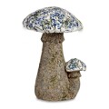 Figura Decorativa para Jardim Mosaico Cogumelo Poliresina (29 X 44 X 32 cm)