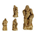 Figura Decorativa Gorila Dourado 20,5 X 47 X 23,5 cm