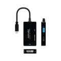 Adaptador USB C para Vga/hdmi/dvi Nanocable 10.16.4301-ALL 20 cm Preto 4K Ultra Hd