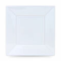 Conjunto de Pratos Reutilizáveis Algon Quadrado Branco Plástico 23 X 23 X 2 cm (24 Unidades)