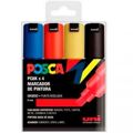 Conjunto de Marcadores Posca PC-5M Basic Multicolor 4 Peças