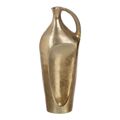 Vaso Dourado Metal 15 X 15 X 40 cm