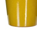 Vaso 37 X 37 X 49 cm Cerâmica Amarelo (2 Unidades)