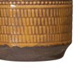 Vaso 18 X 18 X 32,5 cm Cerâmica Mostarda