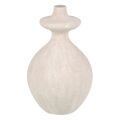 Vaso Creme Cerâmica Areia 21 X 21 X 38 cm