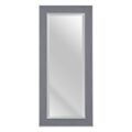 Espelho de Parede 56 X 2 X 126 cm Cinzento Madeira Branco