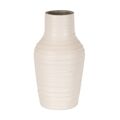 Vaso Branco Cerâmica 17 X 17 X 30 cm