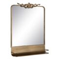 Espelho de Parede Dourado Cristal Ferro 62 X 16 X 65 cm