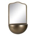 Espelho de Parede Dourado Cristal Ferro 40 X 20 X 37 cm