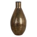 Vaso Bronze Dourado Alumínio 32 X 32 X 62,5 cm