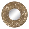Espelho de Parede Dourado Cristal Ferro 76,5 X 7 X 76,5 cm