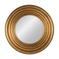 Espelho de Parede Dourado Cristal Madeira de Pinho 65 X 65 cm
