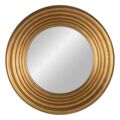 Espelho de Parede Dourado Cristal Madeira de Pinho 78 X 78 cm