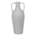 Vaso Branco Ferro 18,5 X 18,5 X 46 cm