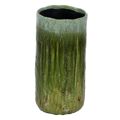 Vaso Verde Cerâmica 21 X 21 X 41 cm