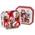 Bolas de Natal Multicolor Papel Polyfoam Pai Natal 7,5 X 7,5 X 7,5 cm (5 Unidades)