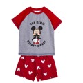 Pijama de Verão Mickey Mouse Vermelho Cinzento 8 Anos