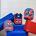 Mochila Infantil 3D Spider-man Vermelho Azul 25 X 31 X 10 cm