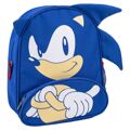 Mochila Escolar Sonic Azul 15,5 X 30 X 10 cm