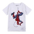 Camisola de Manga Curta Infantil Spider-man Branco 6 Anos