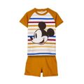 Conjunto de Vestuário Mickey Mouse Infantil Mostarda 24 Meses