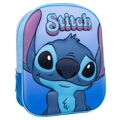 Mochila Escolar 3D Stitch Azul 25 X 31 X 10 cm