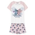 Pijama Infantil Stitch Cor de Rosa 12 Anos