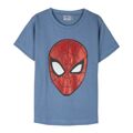 Camisola de Manga Curta Infantil Spider-man Azul 4 Anos