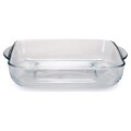 Conjunto de Tabuleiros de Cozinha Transparente Vidro de Borosilicato (2 Peças)