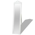  Espelho de Pés Estilo Barroco 160x40 cm Branco