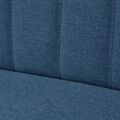 Sofás de Tecido 117x555x77 cm Azul
