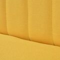 Sofás de Tecido 117x555x77 cm Amarelo