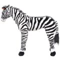 Peluche Brinquedo de Montar Zebra  Preto e Branco XXL