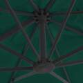 Guarda-sol Cantilever C/ Poste de Alumínio 300x300 cm Verde