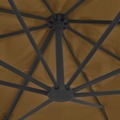 Guarda-sol Cantilever Poste Alumínio 400x300cm Cinza-castanho