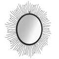  Espelho de Parede para Jardim Raios de Sol 80 cm Preto