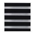 Estores de Correr 90 X 150 cm Linhas de Zebra-preto