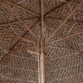 Guarda-sol de Bambu 270 cm Cobertura em Folhas de Bananeira