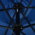 Guarda-sol Exterior com Poste Metal 300x200 cm Azul Ciano