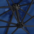 Guarda-sol Cantilever Leds Mastro Aço 250x250cm Azul-celeste