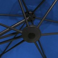 Guarda-sol de Exterior com Mastro de Aço 300 cm Azul-ciano