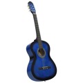 Guitarra Clássica para Iniciantes 4/4 39" Madeira de Tilia Azul